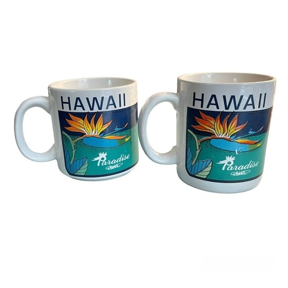 Vintage Hawaii Hilo Hattie Birds of Paradise Coffee Tea Mug Cup 1985 RBC… - Picture 2 of 9